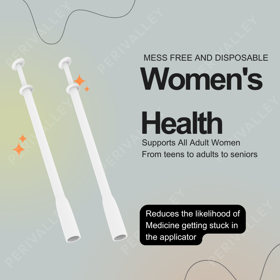 Perivalley Disposable Vaginal Suppository Applicators for Women (20-Pack),Soft Tip Auxiliary Tool,Fits Most Brands Pills Tablets and Suppositories,Individually Wrapped