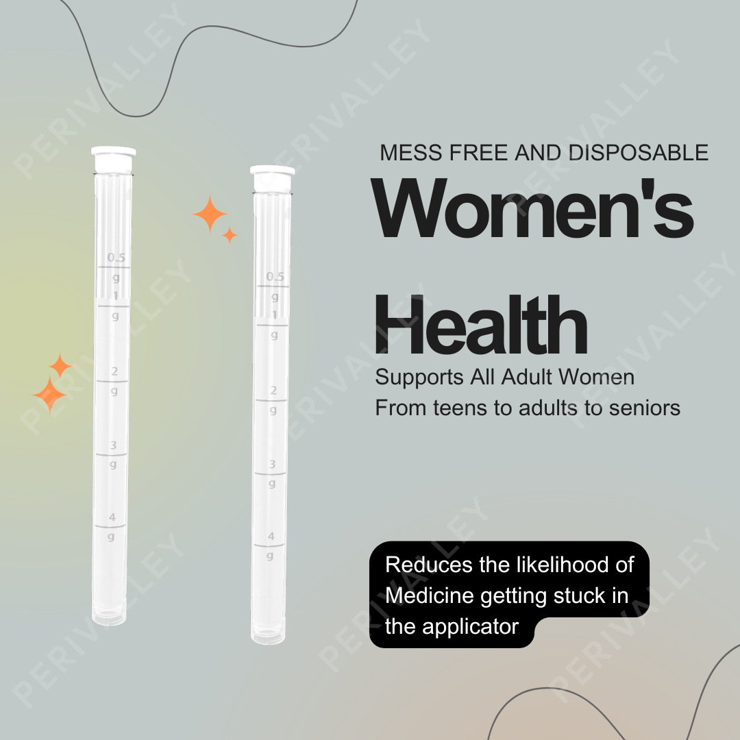 Disposable Plastic Vaginal Applicator with Threaded End and Comfort Tip,Fits Personal Lube capsule Cream Pills, Tablet Suppositories Products, Dual Dosage cream weight Markings 20pack