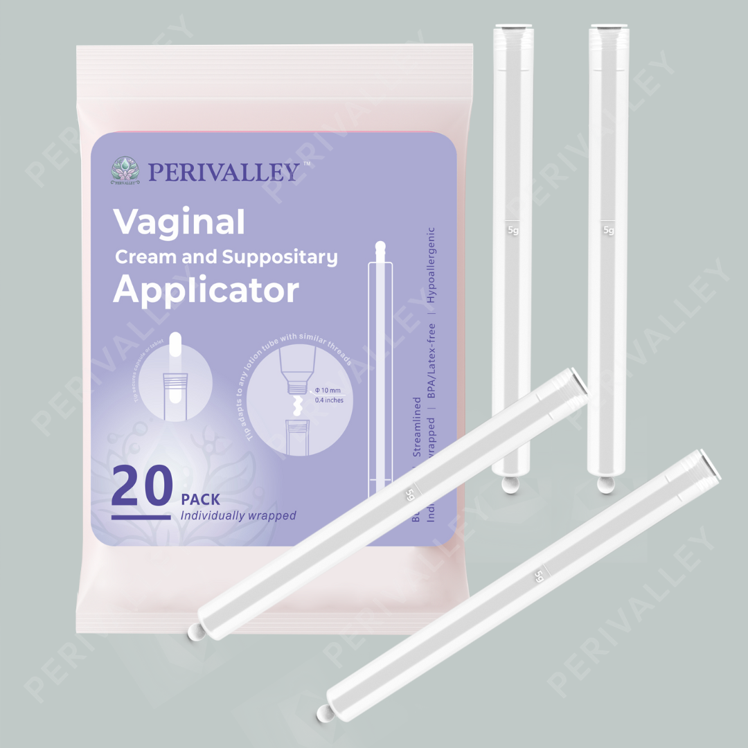 Perivalley Disposable Vaginal Suppository Applicators for Women (20-Pack),Soft Tip Auxiliary Tool,Fits Most Brands Pills Tablets and Suppositories,Individually Wrapped