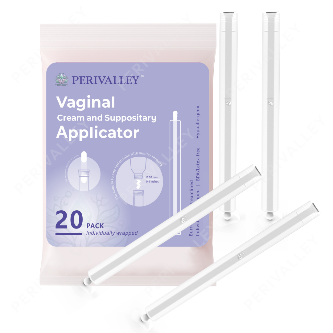 Perivalley Disposable Vaginal Suppository Applicators for Women (20-Pack),Soft Tip Auxiliary Tool,Fits Most Brands Pills Tablets and Suppositories,Individually Wrapped