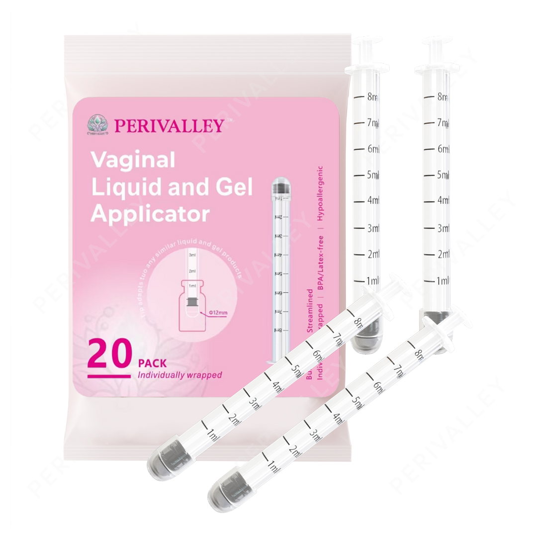 Disposable Plastic Vaginal Applicator with Threaded End and Comfort Tip,Fits Personal Lube and Cream Products, Dual Dosage Markings 20pack