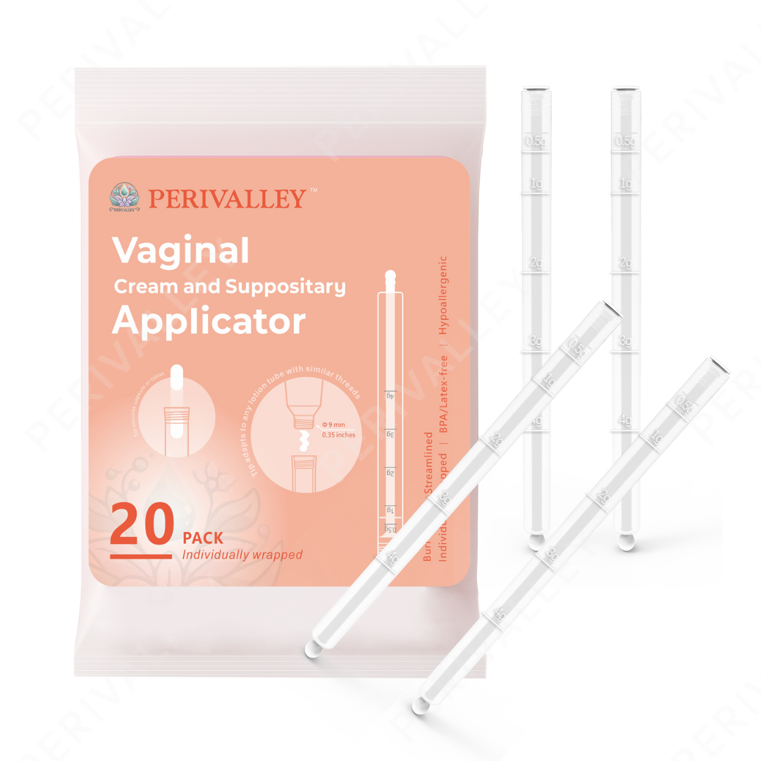 Disposable Plastic Vaginal Applicator with Threaded End and Comfort Tip,Fits Personal Lube and Cream Products, Dual Dosage Markings 20pack