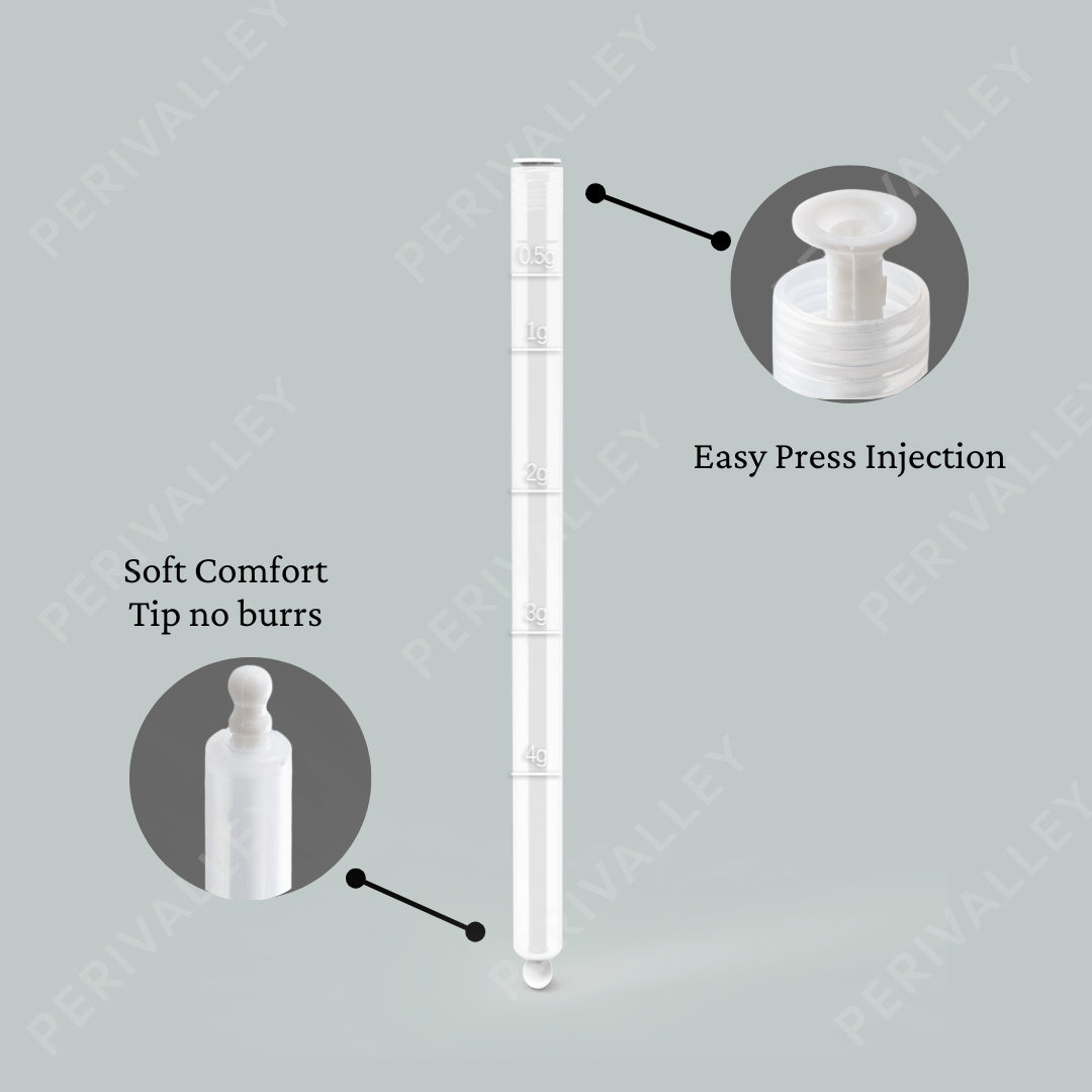 Disposable Plastic Vaginal Applicator with Threaded End and Comfort Tip,Fits Personal Lube and Cream Products, Dual Dosage Markings 20pack