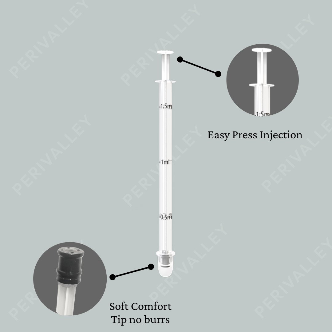 Disposable Plastic Vaginal Applicator with Threaded End and Comfort Tip,Fits Personal Lube and Cream Products, Dual Dosage Markings 30pack
