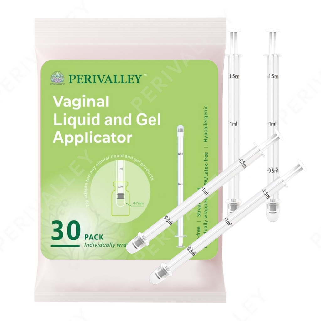 Disposable Plastic Vaginal Applicator with Threaded End and Comfort Tip，Fits Personal Lube and Cream Products， Dual Dosage Markings 30pack